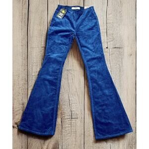 Rock And Roll Denim Bargain Bell Pants Women's 27x34 Pull On Flare Corduroy